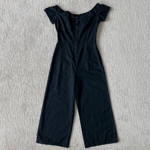 Women’s Etophe Studios Off the Shoulder Wide Leg Linen Jumpsuit